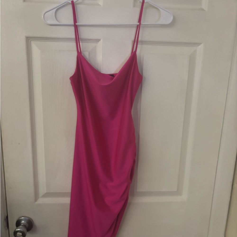 Pink Spaghetti Strap Dress